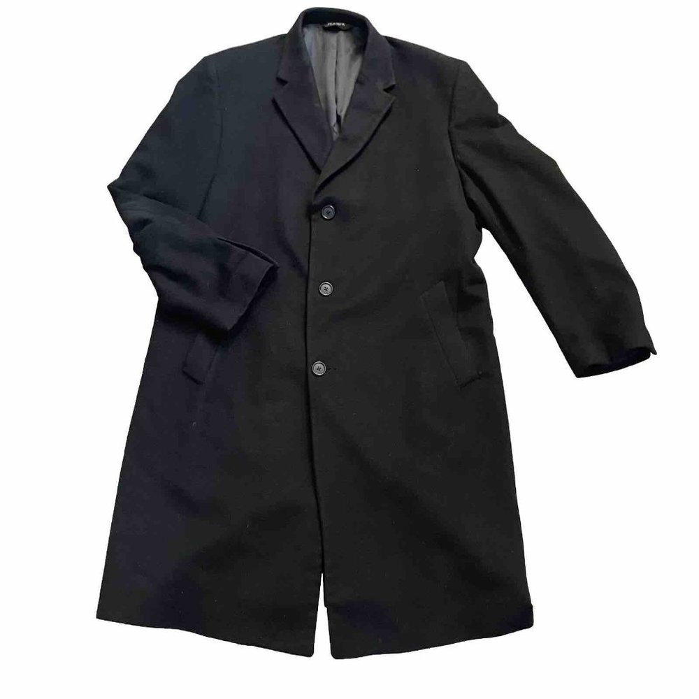 Joseph A. Banks Cashmere Men's Winter Coat Black 40R